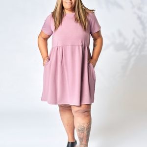 Empire Dress in Purple Orchid by Lost in Layers (made in Canada)